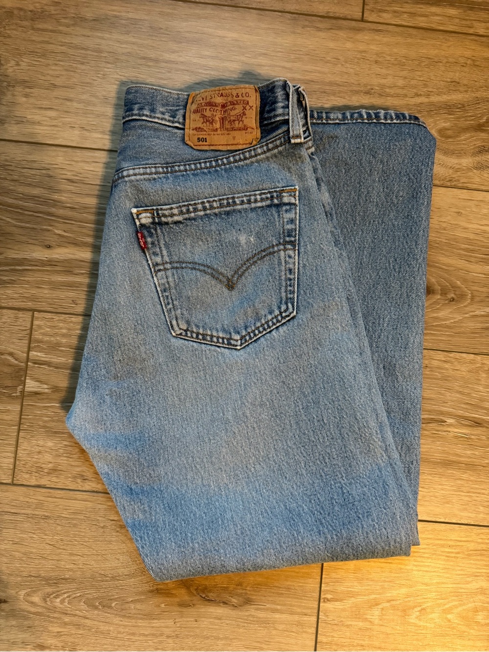 Levi's 501 Vintage -  Light Blue Straight Jeans